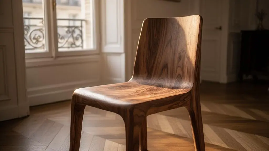 Intérieur d'appartement lumineux réaménagé avec un coin bureau discrètement intégré dans l'espace de vie familial